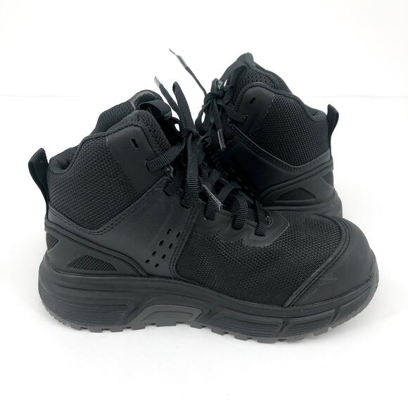 BATES Women's Jumpstart Mid Work Boot Size 5 Black Carbon Safety Toe SR NIB - Picture 4 of 11